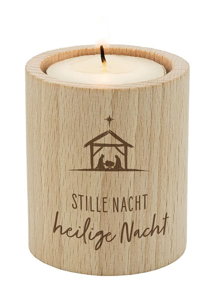 Weitere Ansicht: Stille Nacht, Heilige Nacht - Teelichthalter