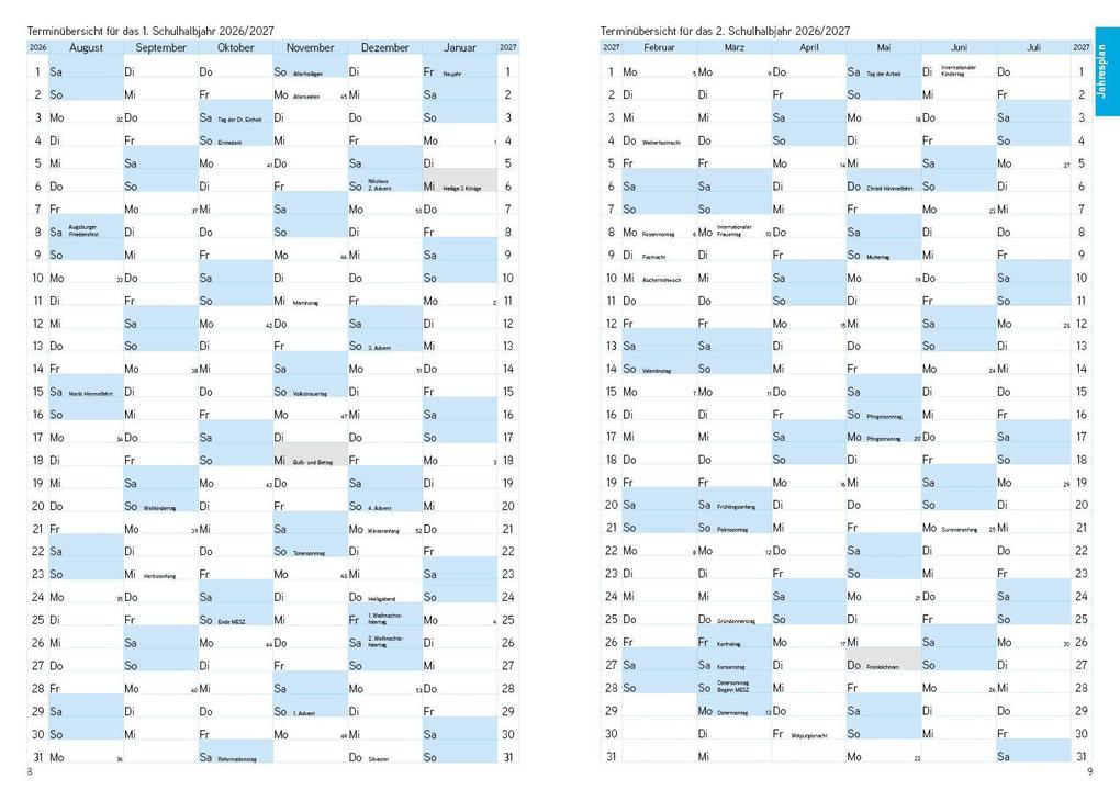 Weitere Ansicht: Lehrerkalender - Planer für Lehrerinnen und Lehrer 2026/27