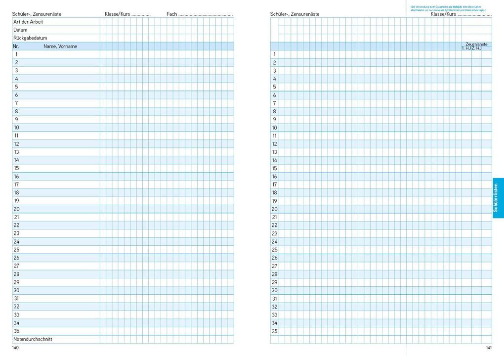 Weitere Ansicht: Lehrerkalender - Planer für Lehrerinnen und Lehrer 2026/27
