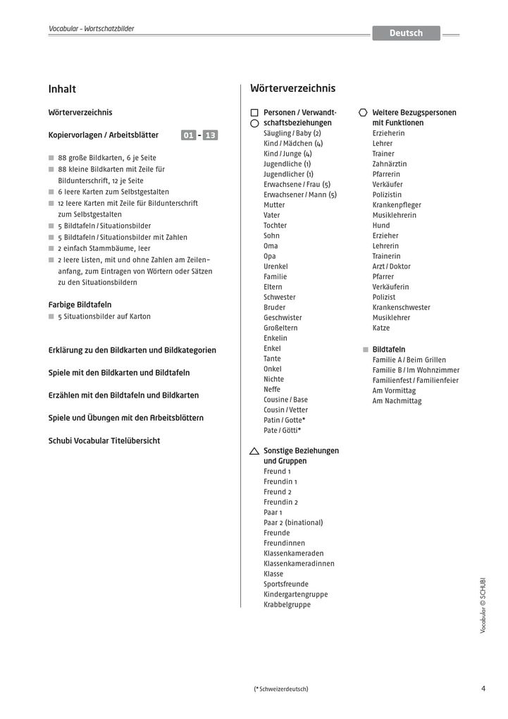 Weitere Ansicht: Vocabular | Susanne Lehnert