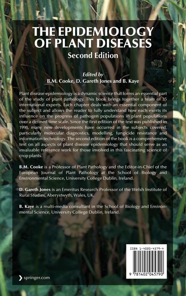 Weitere Ansicht: The Epidemiology of Plant Diseases
