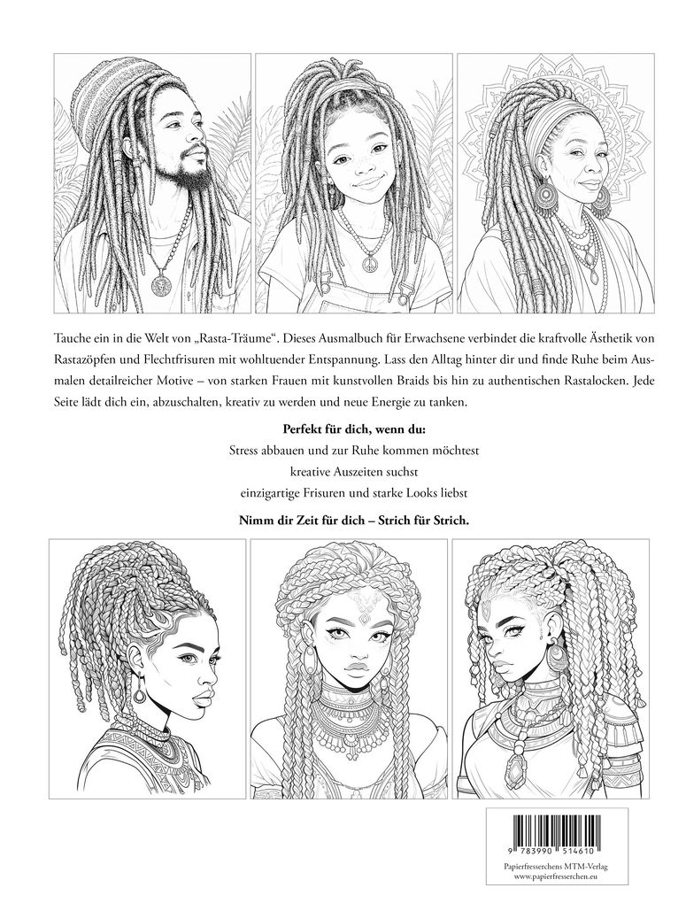 Weitere Ansicht: Rasta-Träume - Rastazöpfe, Braids & kreative Flechtfrisuren | Nanja Holland