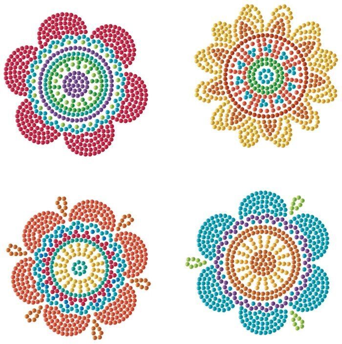 Weitere Ansicht: DIAMOND DOTZ - Diamond Painting Untersetzer Hippie