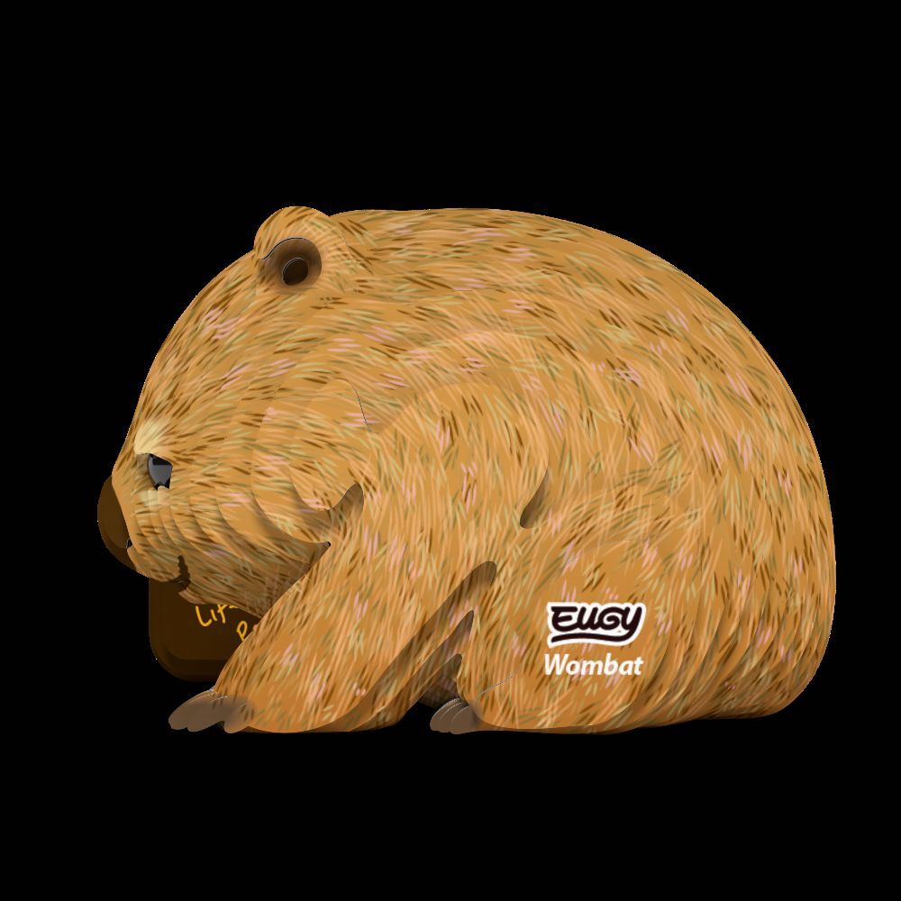 Weitere Ansicht: EUGY - 3D Bastelset Wombat