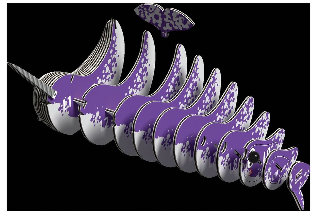 Weitere Ansicht: EUGY - 3D Bastelset Narwal