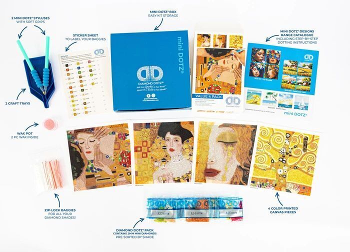 Weitere Ansicht: DIAMOND DOTZ - Diamond Painting Mini Klimt