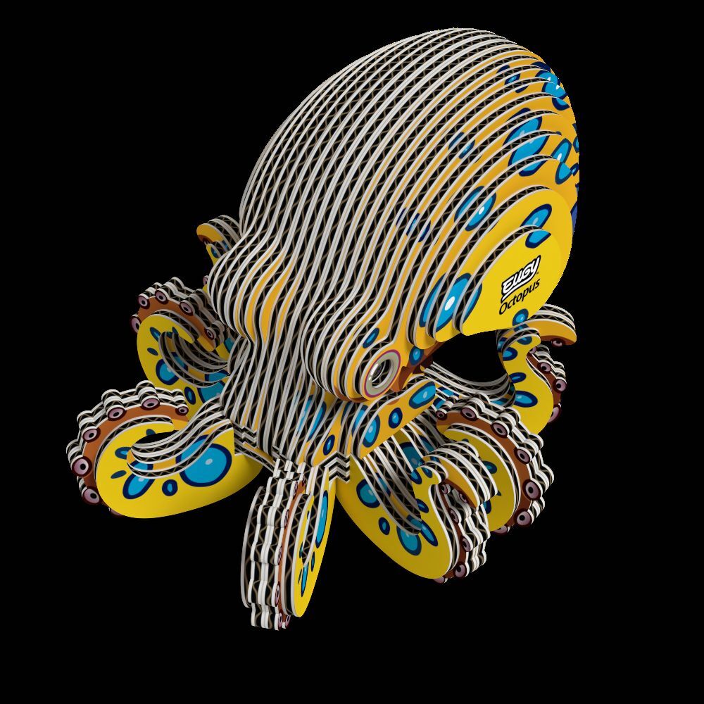 Weitere Ansicht: EUGY - 3D Bastelset Oktopus