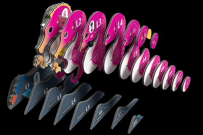 Weitere Ansicht: EUGY - 3D Bastelset Seepferdchen