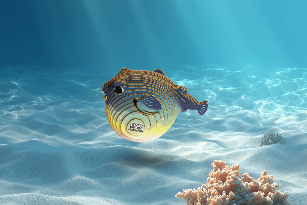 Weitere Ansicht: EUGY - 3D Bastelset Kugelfisch