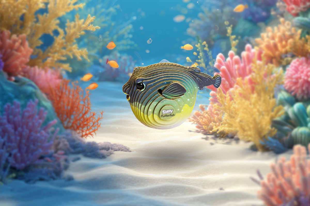 Weitere Ansicht: EUGY - 3D Bastelset Kugelfisch