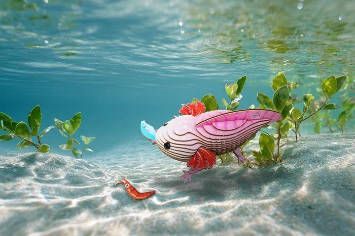 Weitere Ansicht: EUGY - 3D Bastelset Axolotl