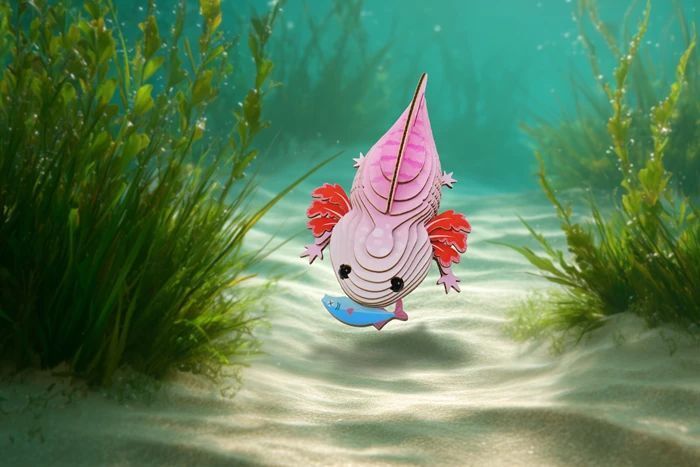 Weitere Ansicht: EUGY - 3D Bastelset Axolotl