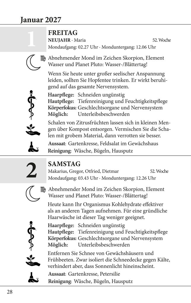 Weitere Ansicht: Mondkalender 2027 | Alexa Himberg, Jörg Roderich