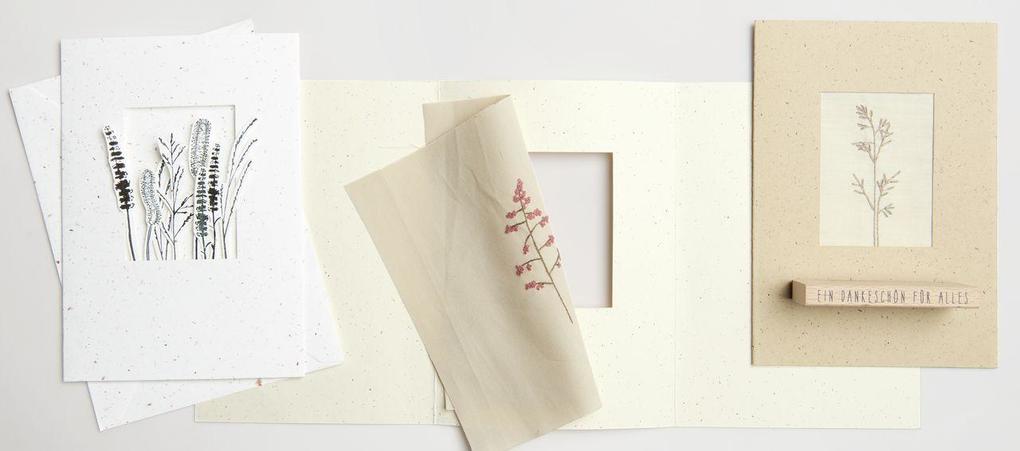 Weitere Ansicht: Passepartoutkarten mit Recyclingpapier, B6 FSC MIX