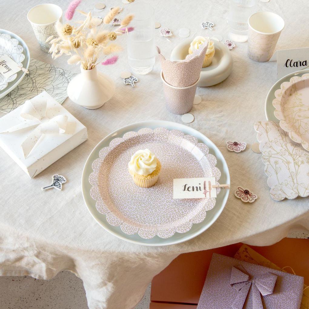 Weitere Ansicht: Servietten Bubbles, Mauve/Gold, FSC MIX