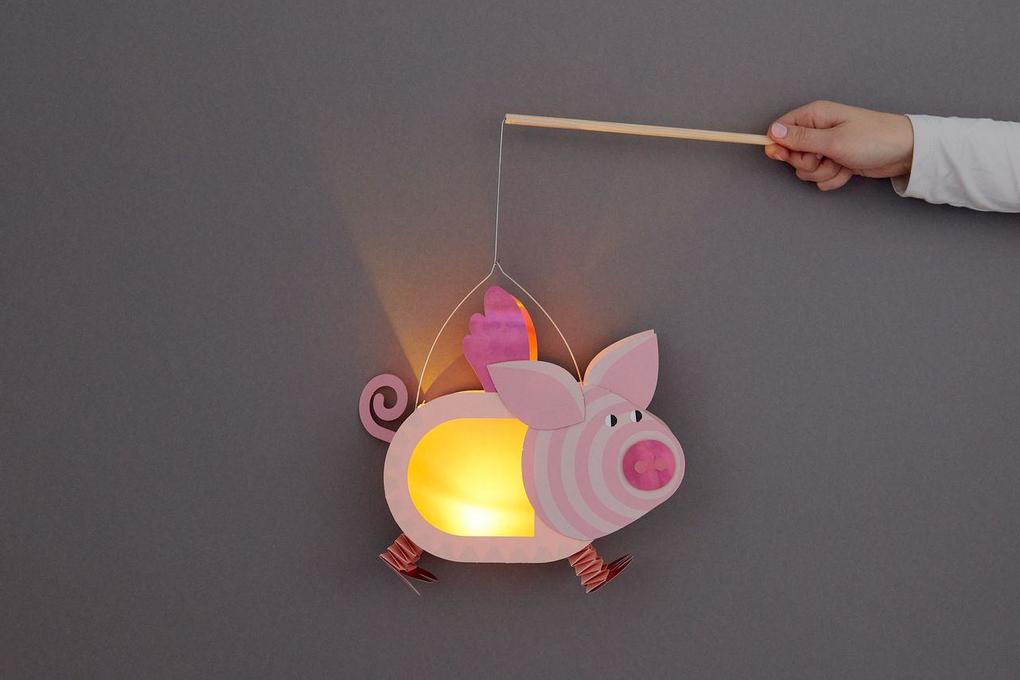 Weitere Ansicht: Laternen Bastelset Schwein, FSC MIX