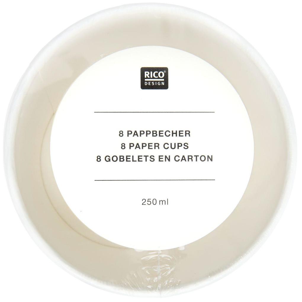 Weitere Ansicht: Pappbecher Blumen, Apricot/Gold, FSC MIX