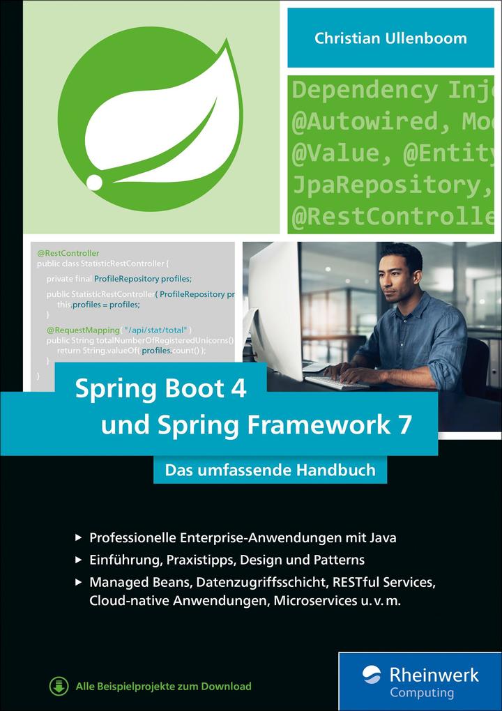 Produktbild: Spring Boot 4 und Spring Framework 7 | Christian Ullenboom