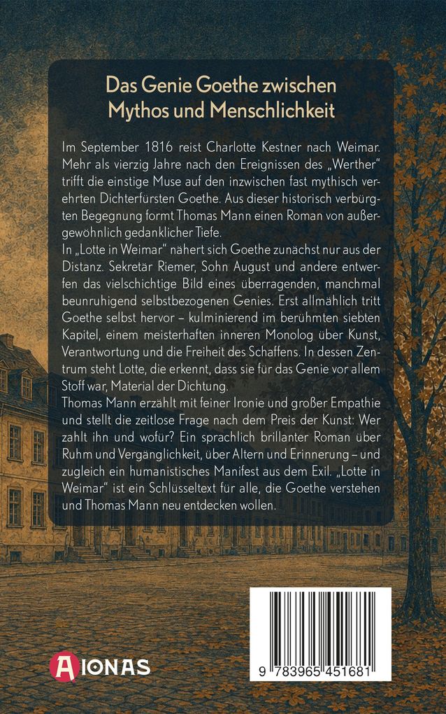 Weitere Ansicht: Lotte in Weimar | Thomas Mann
