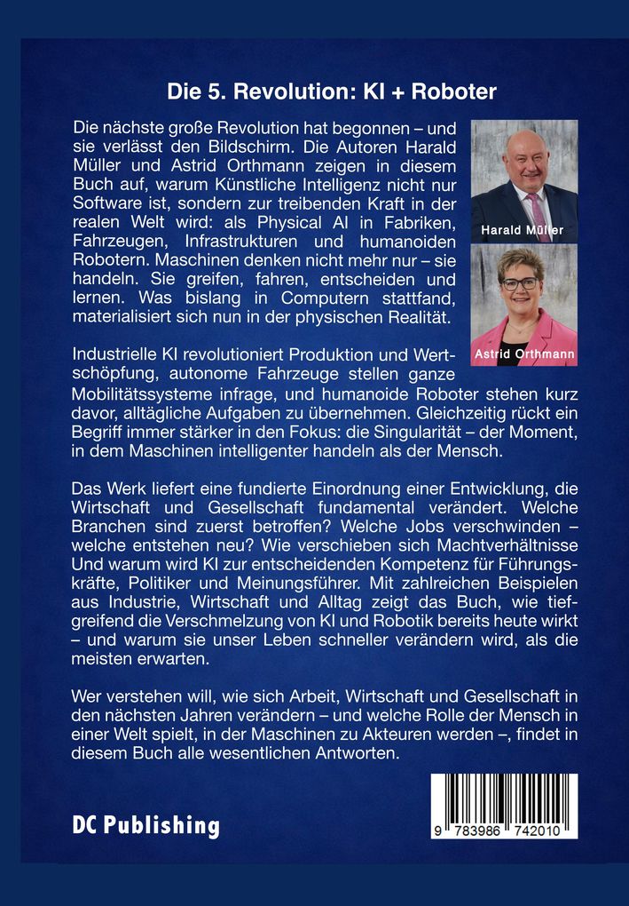 Weitere Ansicht: Die 5. Revolution: KI + Roboter | Harald Müller, Astrid Orthmann