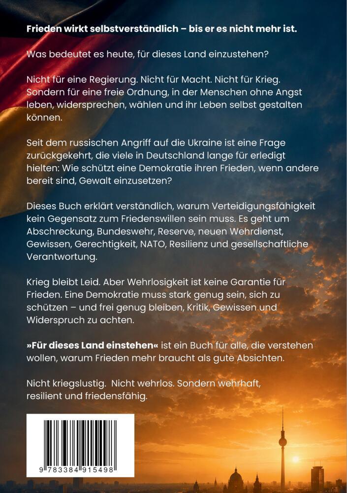 Weitere Ansicht: Für dieses LAND einstehen | Jens Mansmann