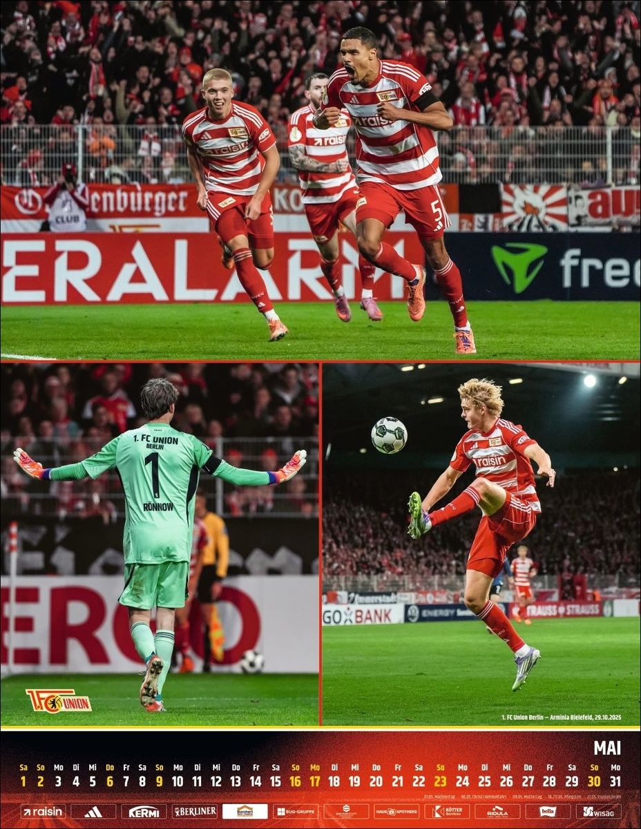 Weitere Ansicht: 1. FC Union Berlin Posterkalender 2027