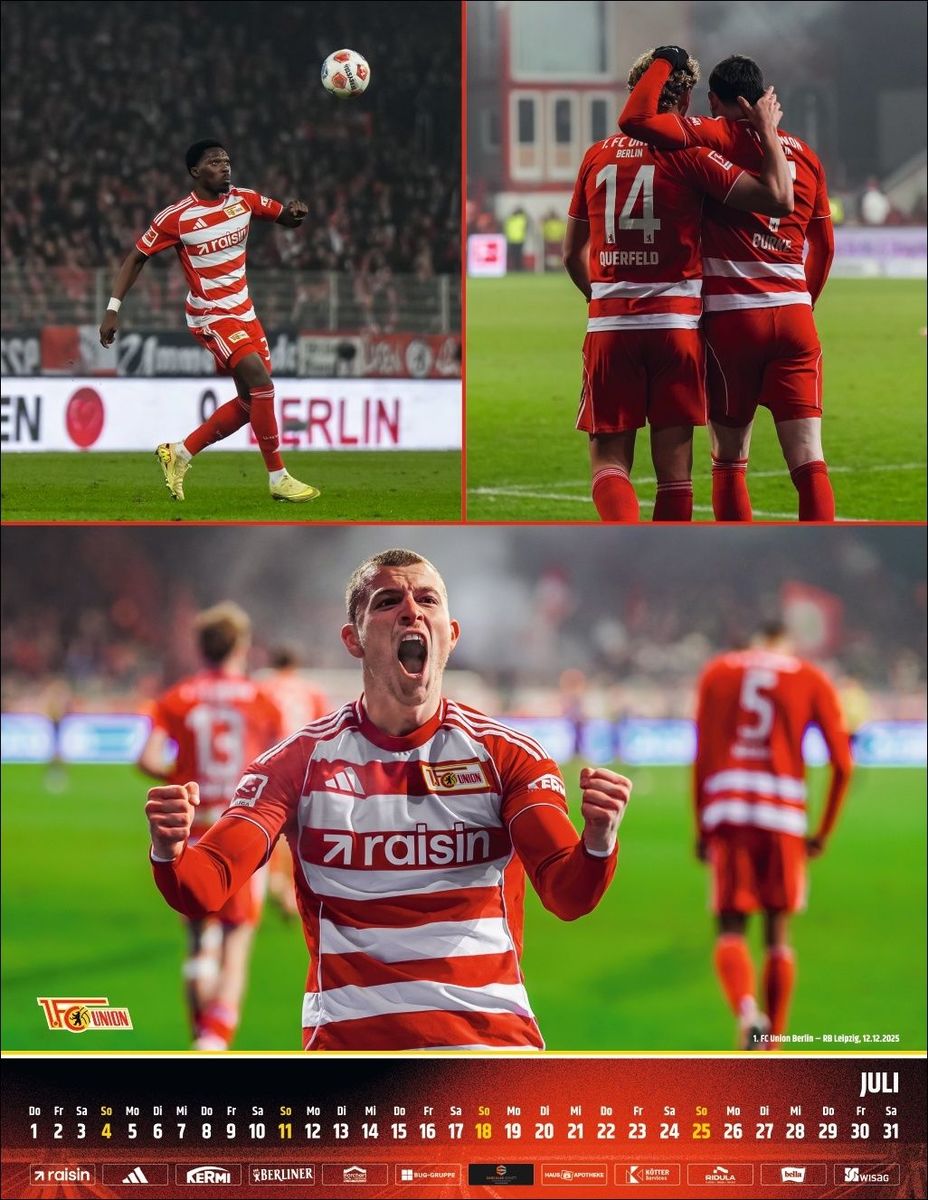 Weitere Ansicht: 1. FC Union Berlin Posterkalender 2027