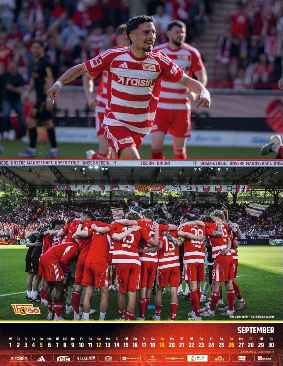 Weitere Ansicht: 1. FC Union Berlin Posterkalender 2027