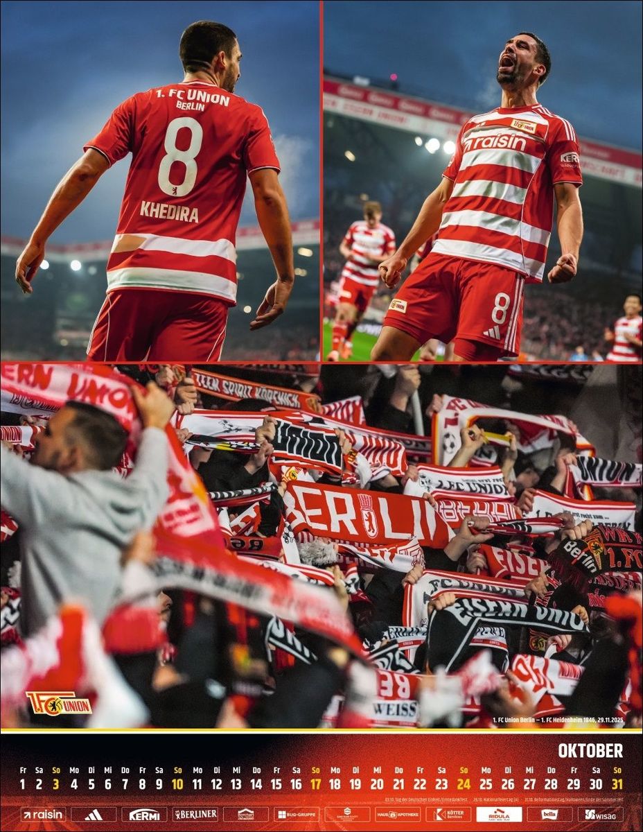 Weitere Ansicht: 1. FC Union Berlin Posterkalender 2027