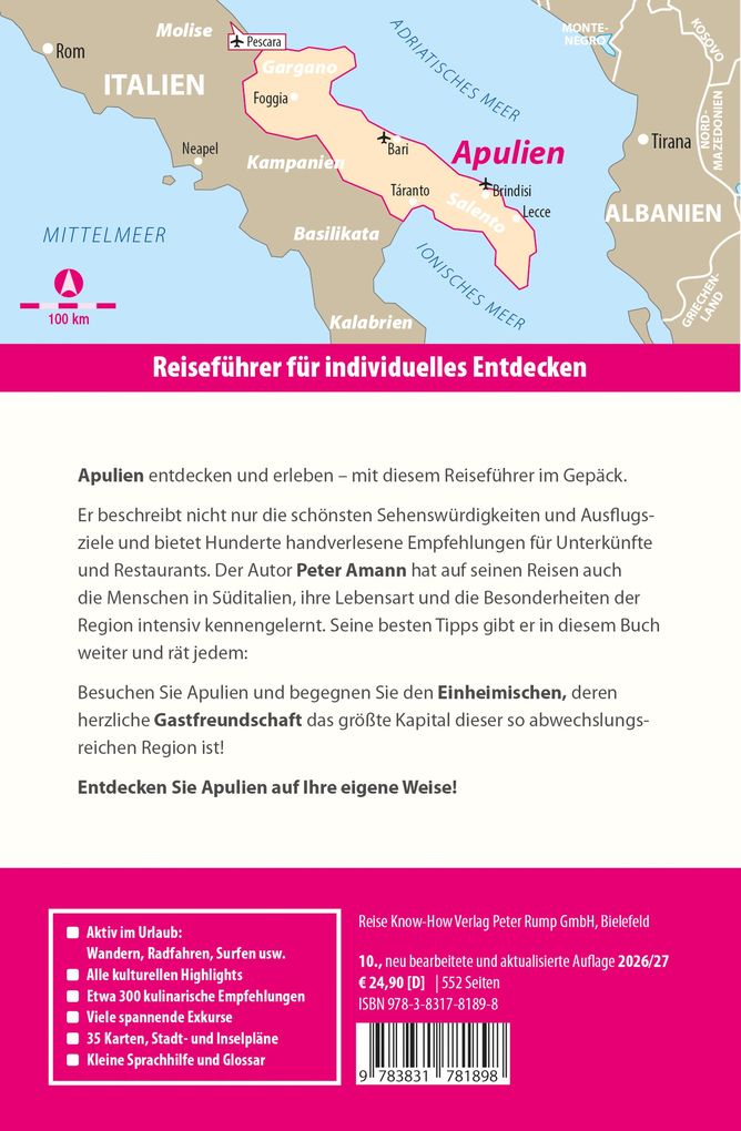 Weitere Ansicht: Reise Know-How Reiseführer Apulien | Peter Amann