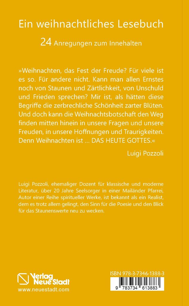 Weitere Ansicht: Weihnachten - das Heute Gottes | Luigi Pozzoli