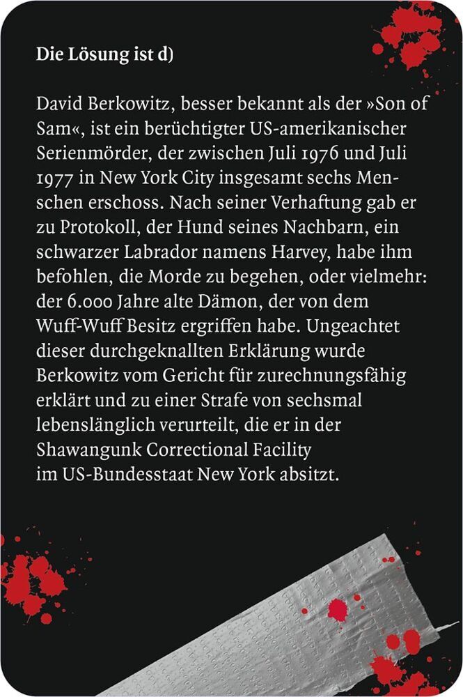 Weitere Ansicht: Das große True Crime Quiz | Grinning Cat GmbH