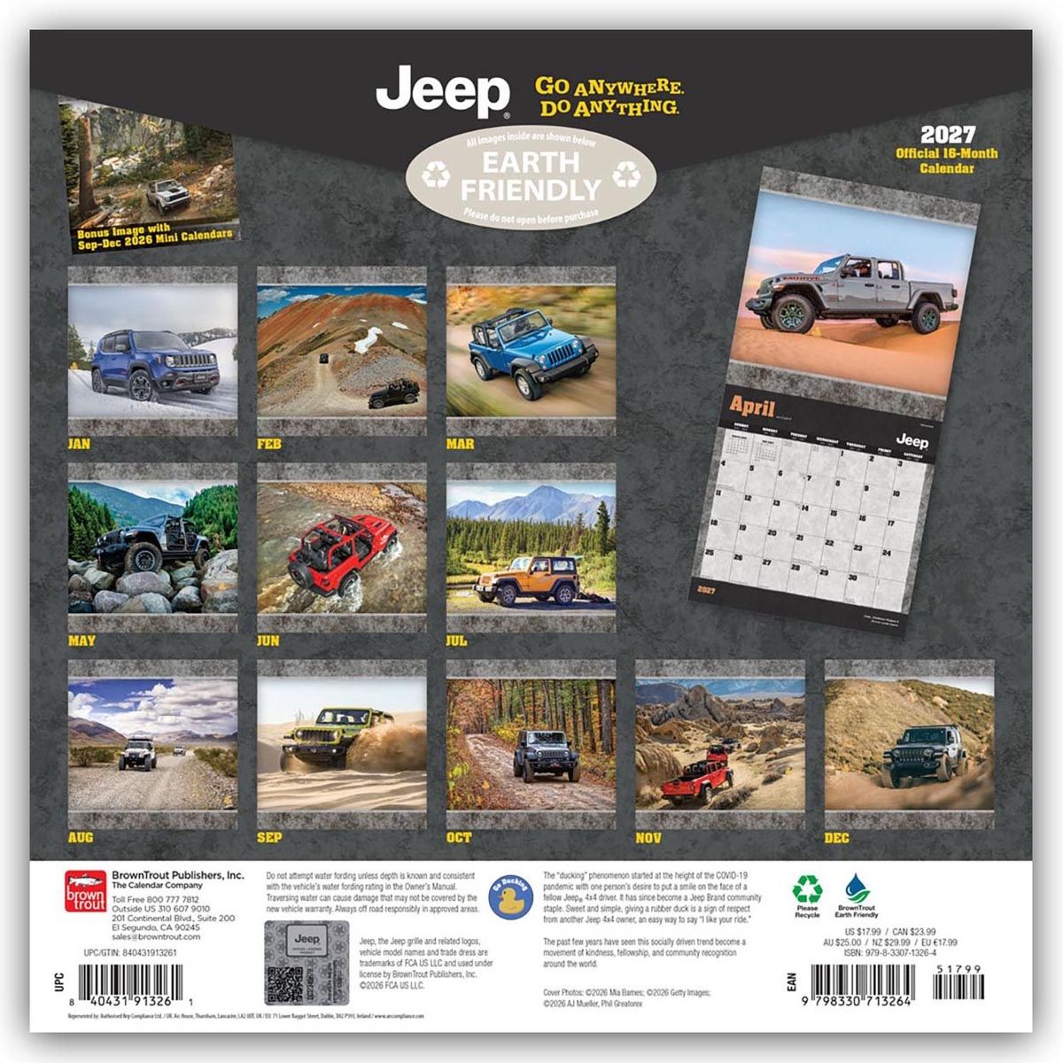 Weitere Ansicht: Jeep 2027 - 16-Monatskalender | Browntrout Publishers