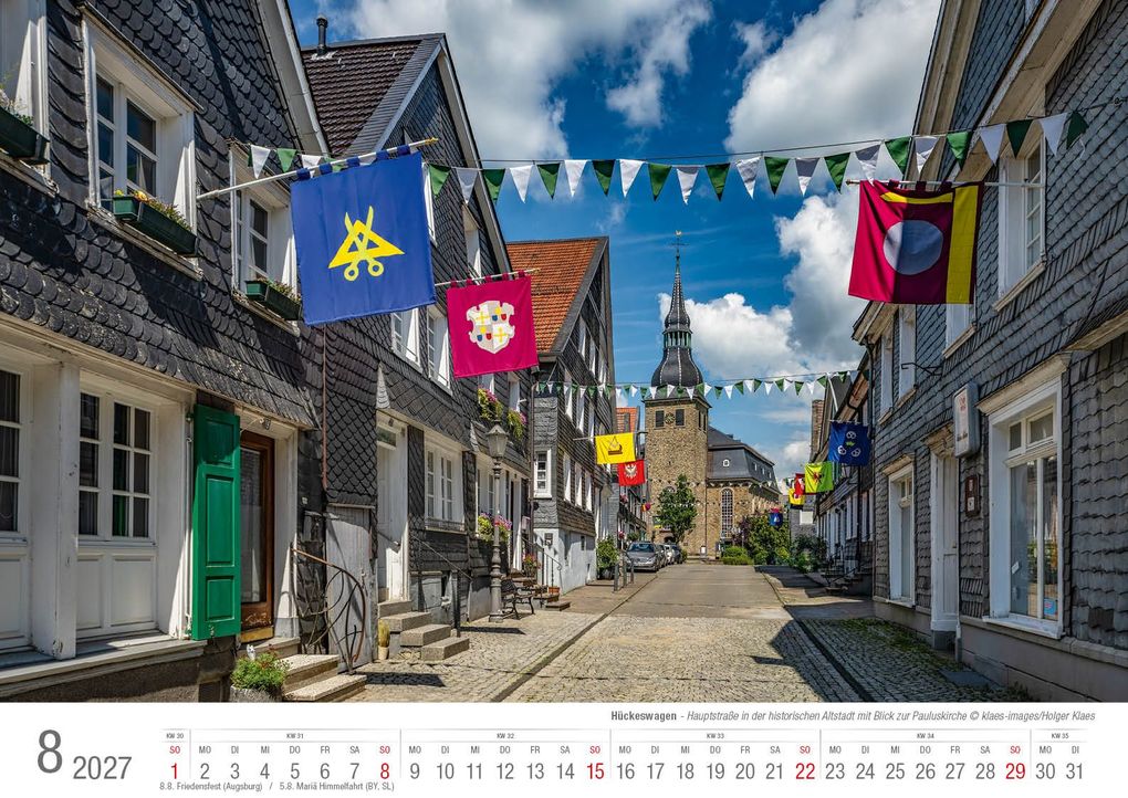 Weitere Ansicht: Hückeswagen 2027 Bildkalender A3 quer Spiralbindung
