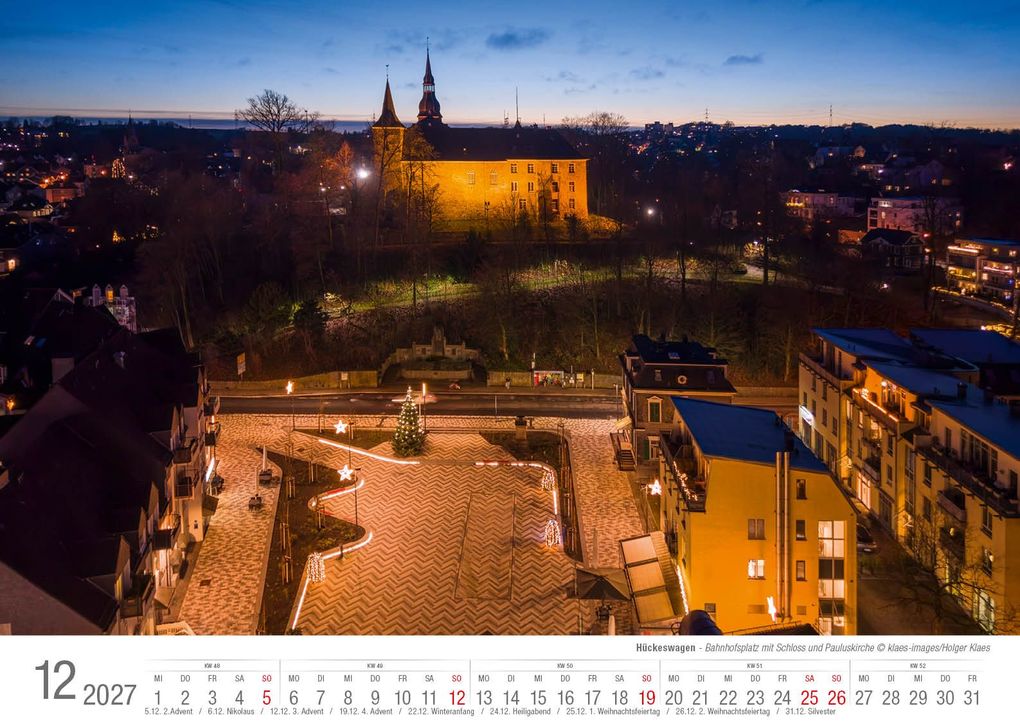 Weitere Ansicht: Hückeswagen 2027 Bildkalender A3 quer Spiralbindung