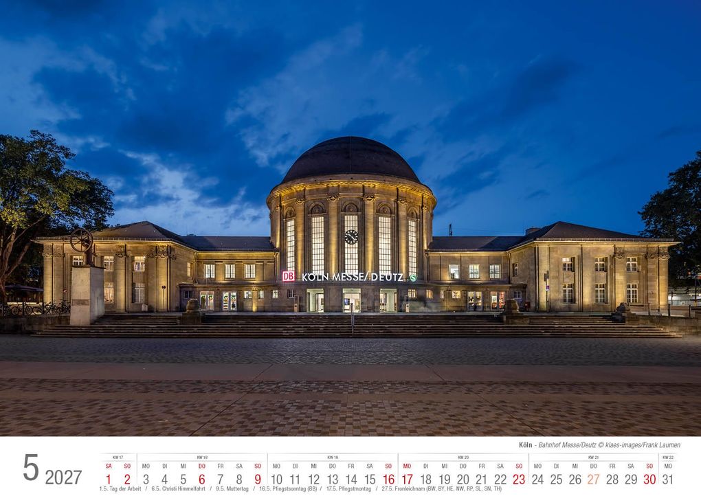 Weitere Ansicht: Köln 2027 Bildkalender A3 quer, spiralgebunden