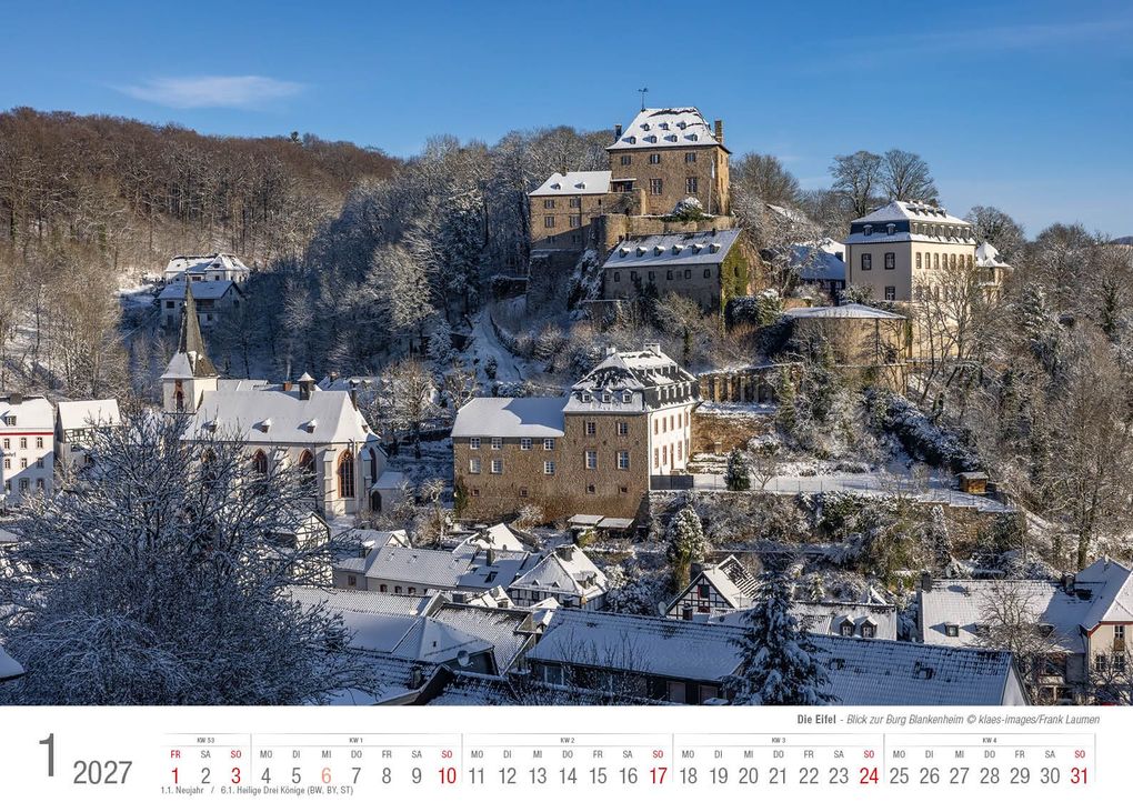 Weitere Ansicht: Eifel 2027 Bildkalender A3 Spiralbindung