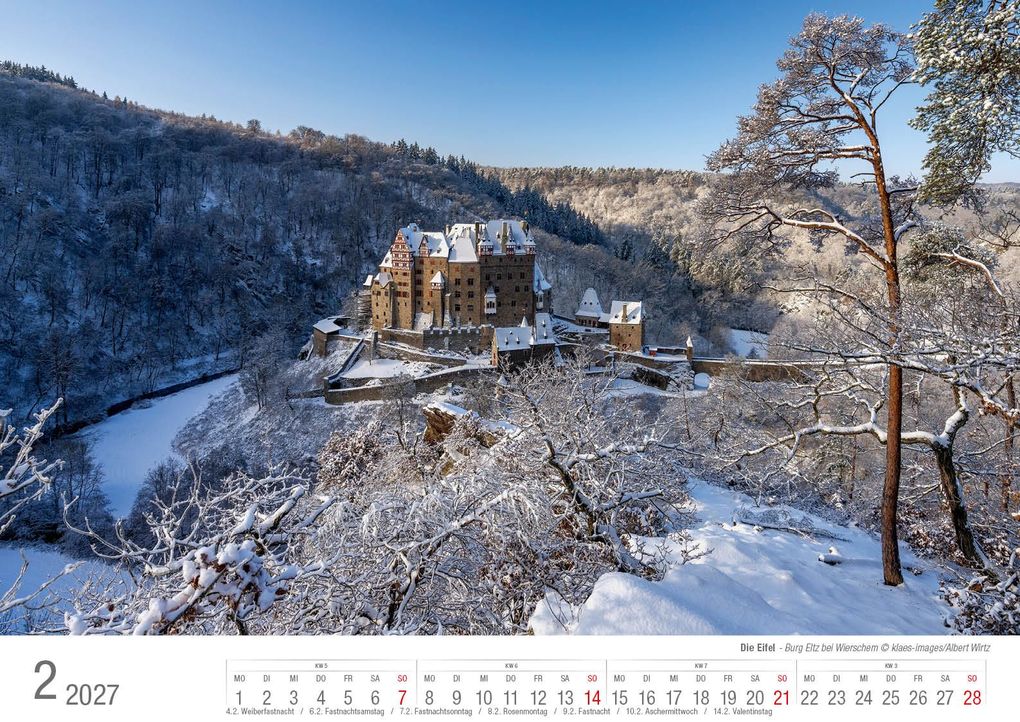 Weitere Ansicht: Eifel 2027 Bildkalender A3 Spiralbindung