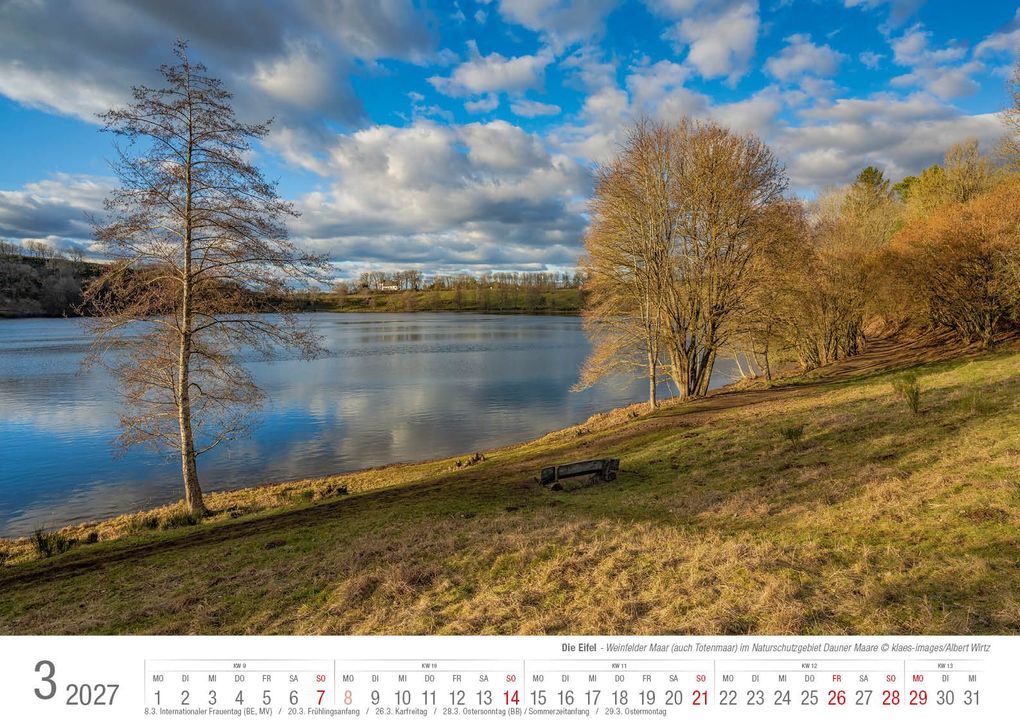 Weitere Ansicht: Eifel 2027 Bildkalender A3 Spiralbindung