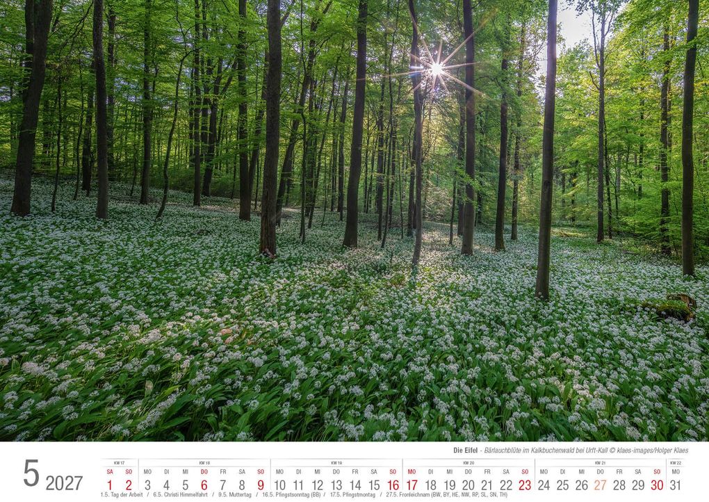 Weitere Ansicht: Eifel 2027 Bildkalender A3 Spiralbindung