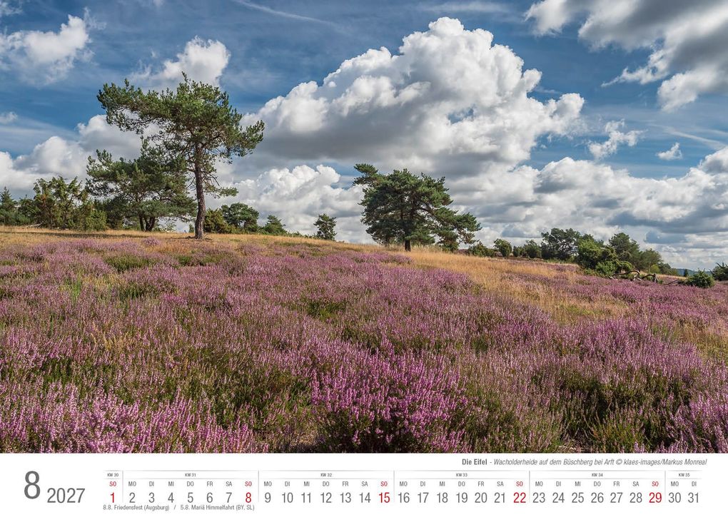 Weitere Ansicht: Eifel 2027 Bildkalender A3 Spiralbindung