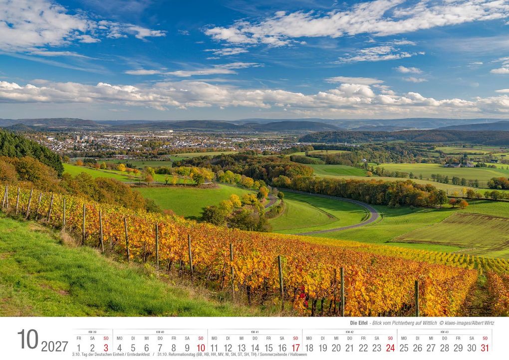 Weitere Ansicht: Eifel 2027 Bildkalender A3 Spiralbindung