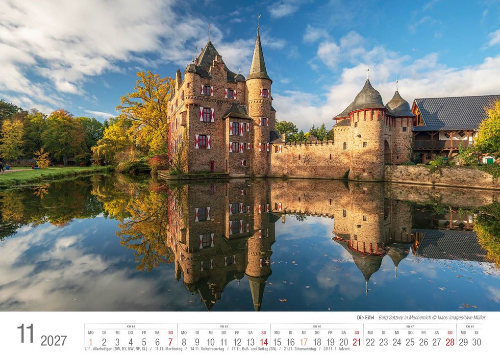 Weitere Ansicht: Eifel 2027 Bildkalender A3 Spiralbindung