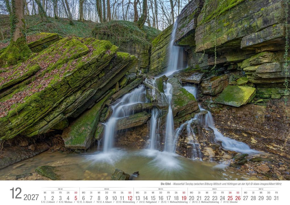Weitere Ansicht: Eifel 2027 Bildkalender A3 Spiralbindung