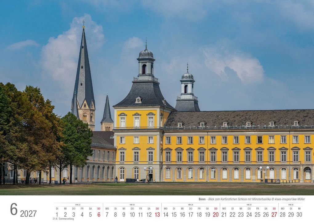 Weitere Ansicht: Bonn 2027 Bildkalender A3 quer, spiralgebunden