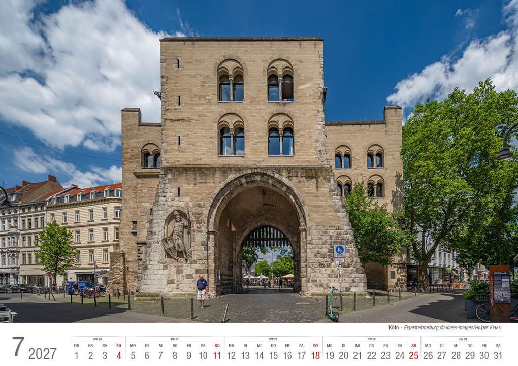 Weitere Ansicht: Köln 2027 Bildkalender A4 quer, spiralgebunden