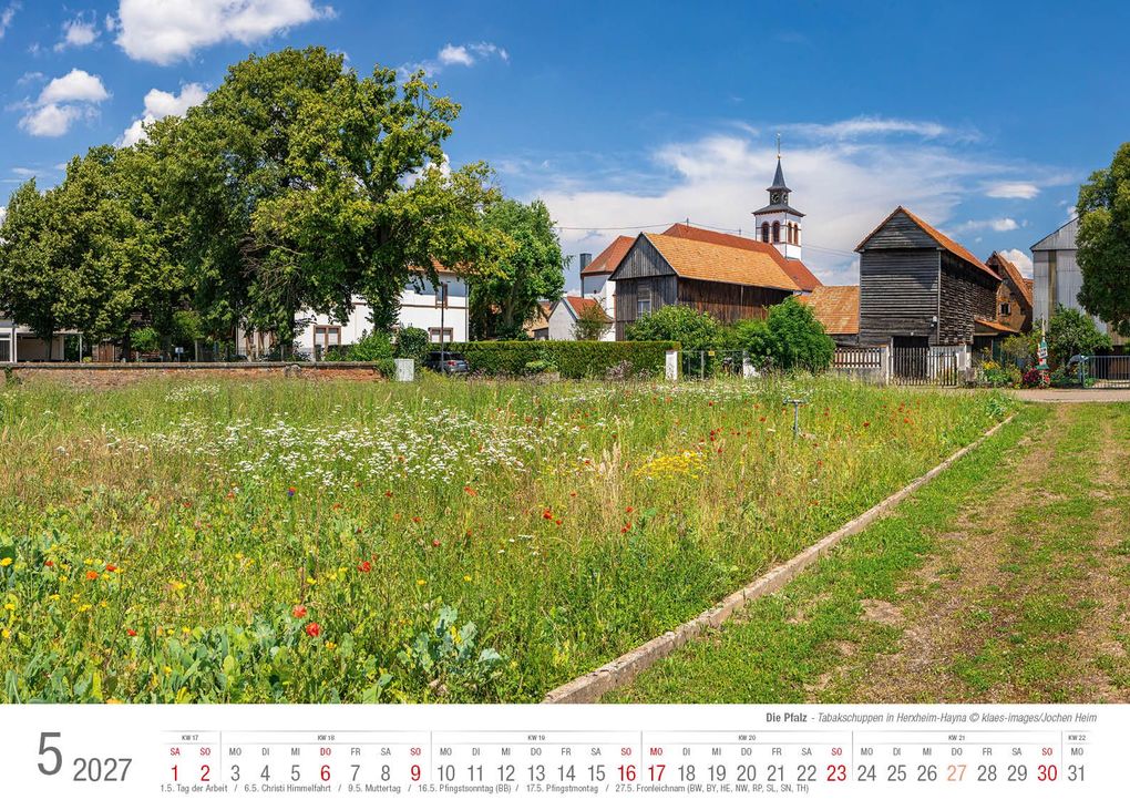 Weitere Ansicht: Die Pfalz 2027 Bildkalender A3 Spiralbindung