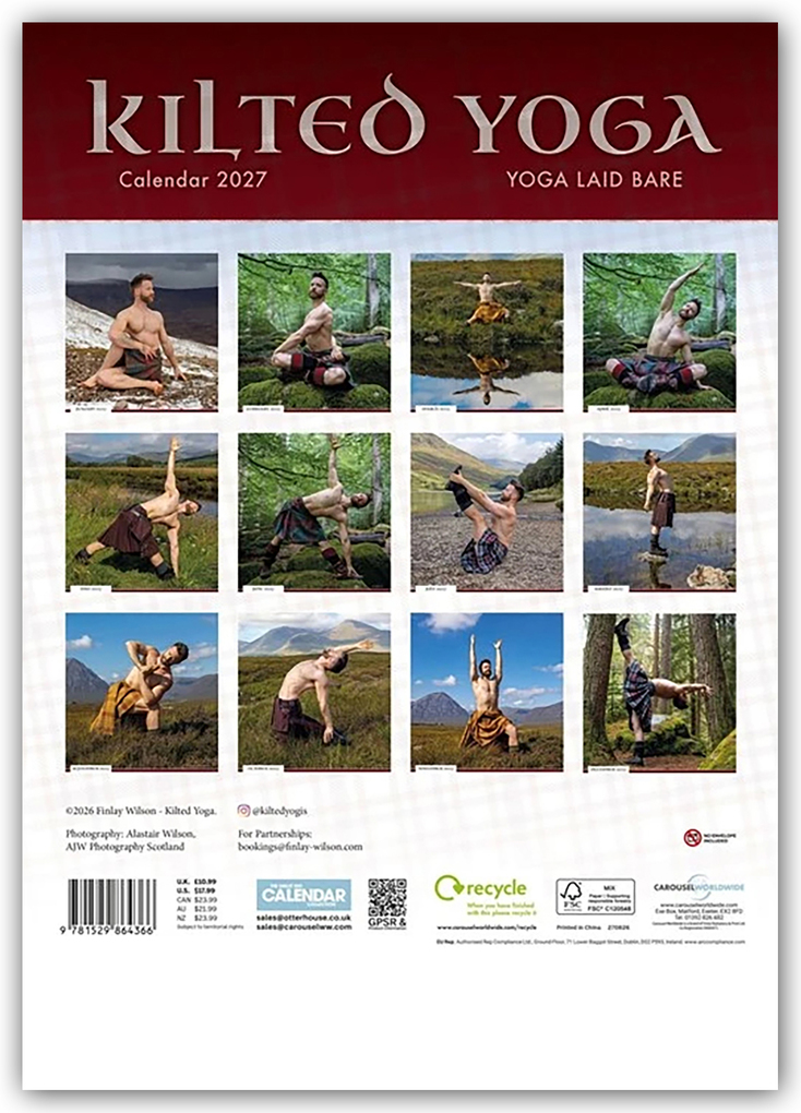 Weitere Ansicht: Kilted Yoga 2027 - A3-Posterkalender | Carousel
