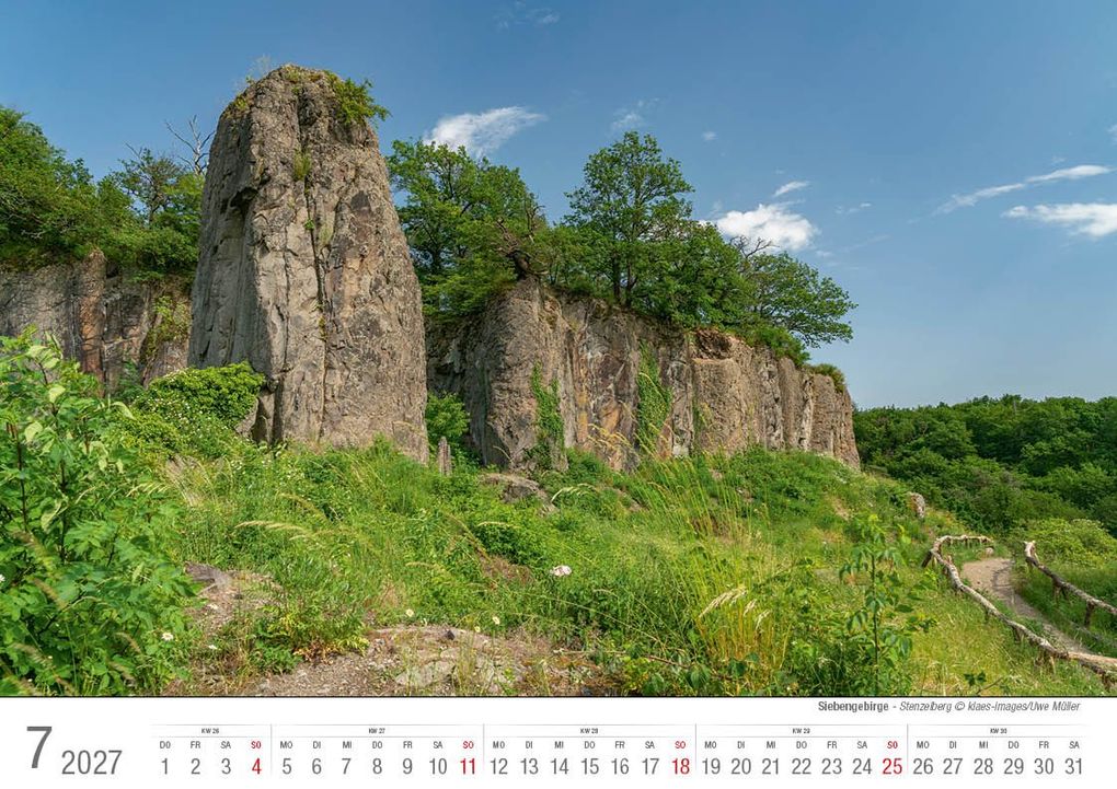 Weitere Ansicht: Siebengebirge 2027 Bildkalender A4 quer, spiralgebunden