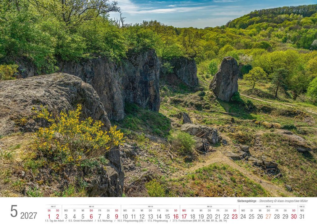 Weitere Ansicht: Siebengebirge 2027 Bildkalender A3 quer, spiralgebunden